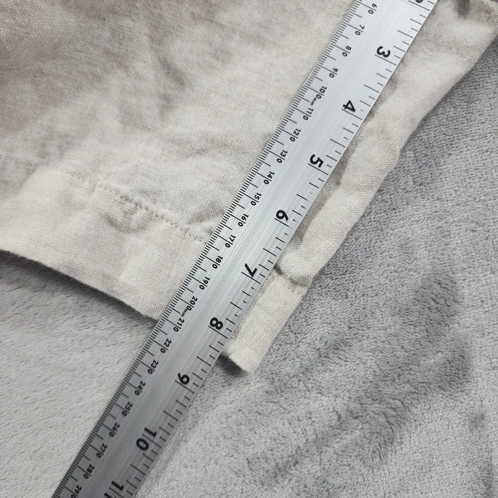 Banana Republic Shorts Mens 38 Beige Linen Chino Flat Front Casual Preppy